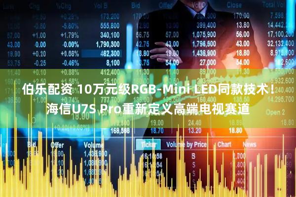 伯乐配资 10万元级RGB-Mini LED同款技术！海信U7S Pro重新定义高端电视赛道